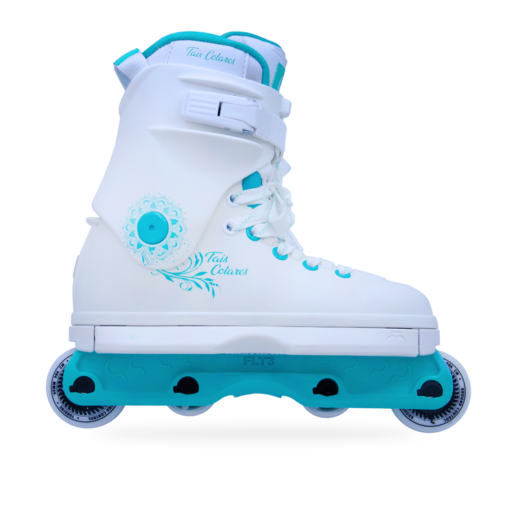 Razors Loca x Tais Colares Pro Aggressive Inline Skate - White - Bow Shock Marketplace