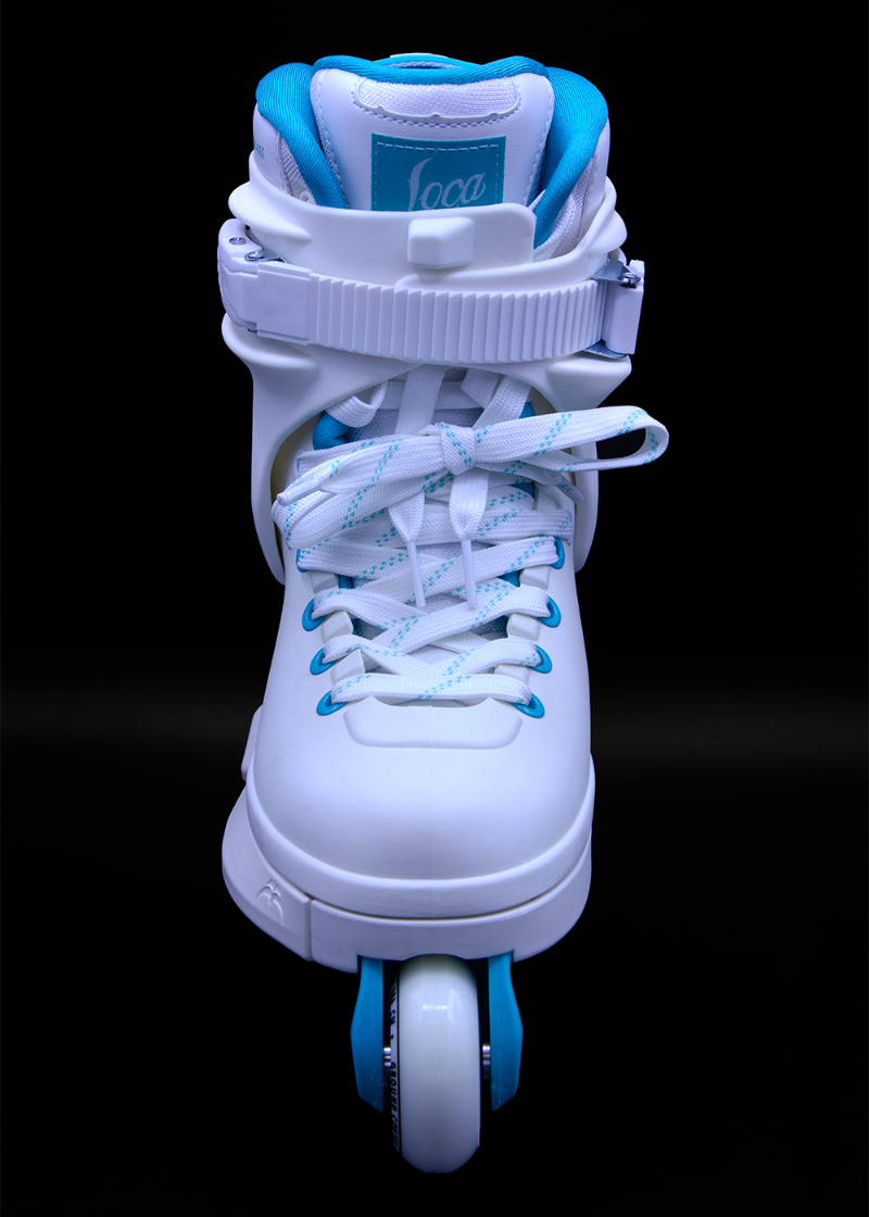 Razors Loca x Tais Colares Pro Aggressive Inline Skate - White - Bow Shock Marketplace