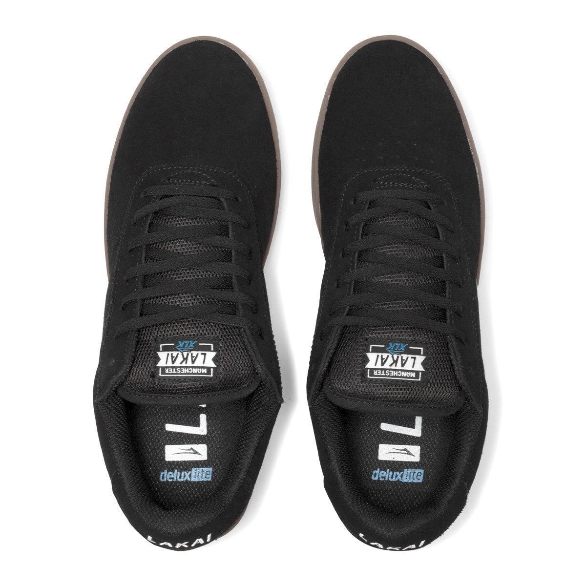 Lakai Shoes Manchester XLK - Black/Gum Suede - Bow Shock Marketplace