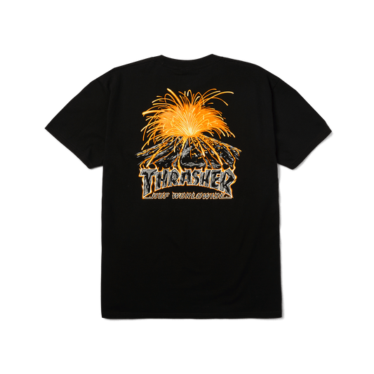 Huf X Thrasher Meltdown Black S/s Shirt