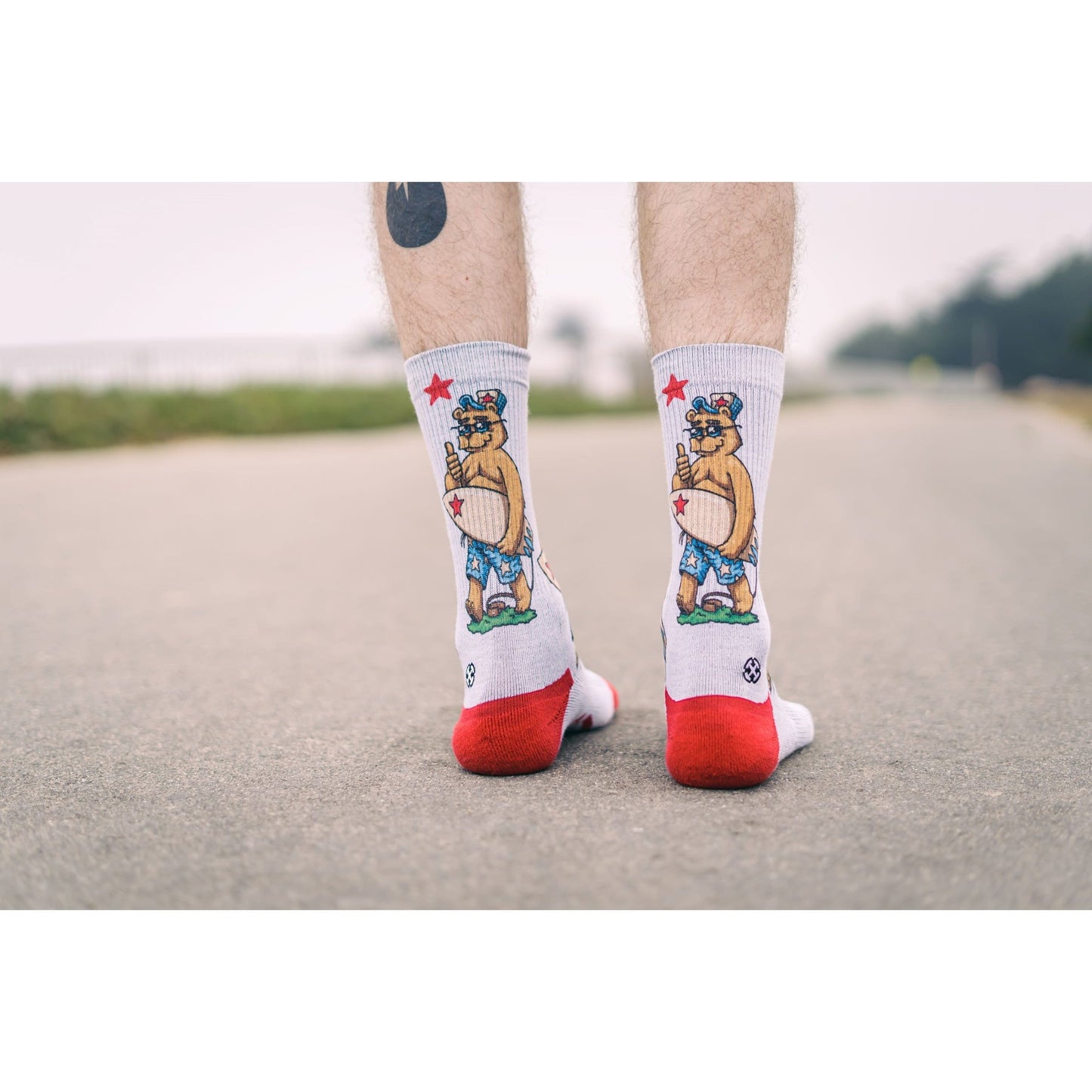 Cali Bear Crew Sock