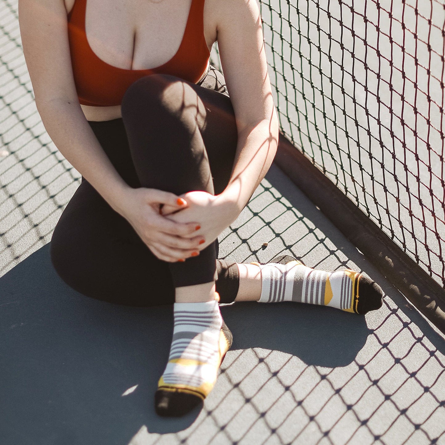 Action Yellow Ankle Socks