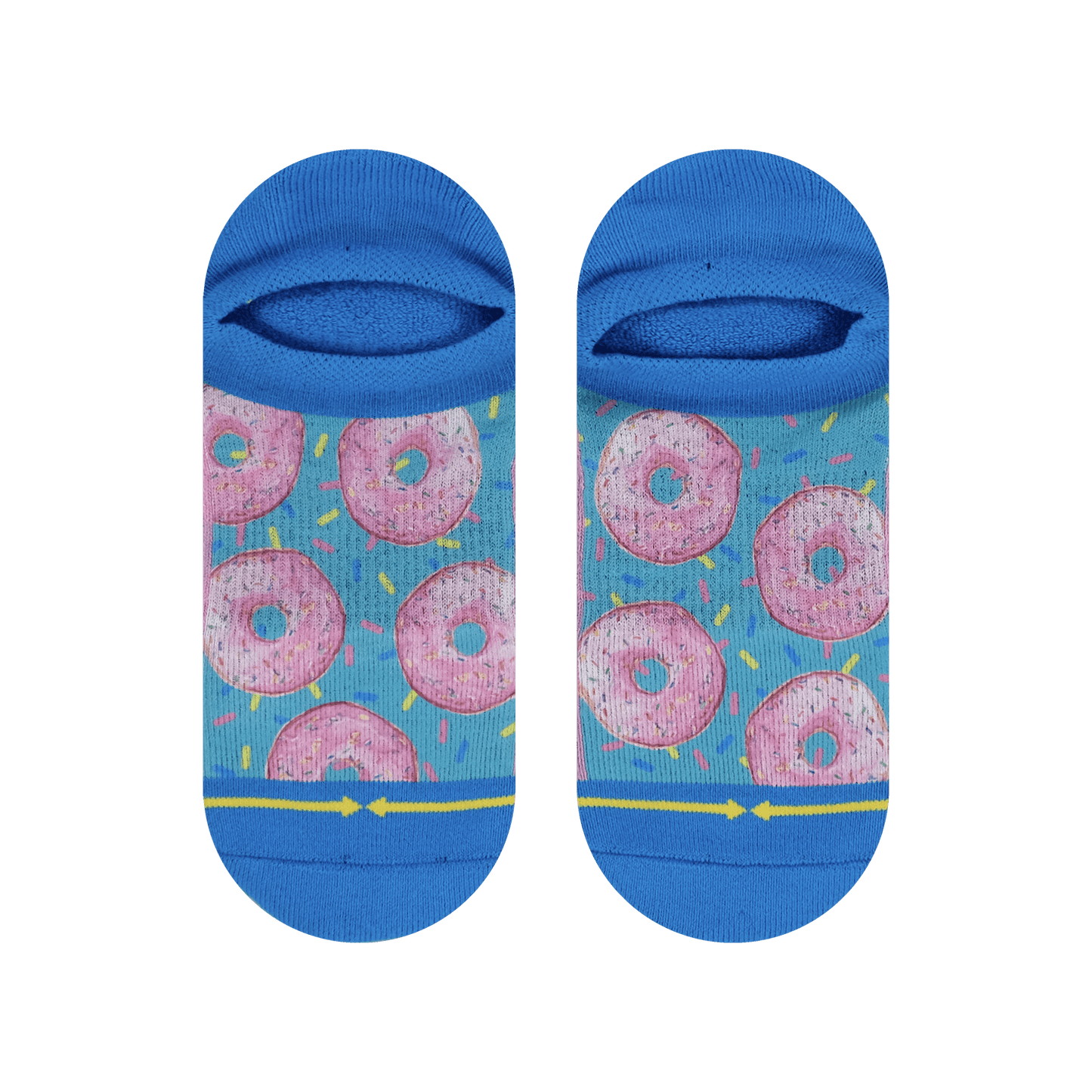Donut Worry No Show Sock With Art By Hanna Minck
