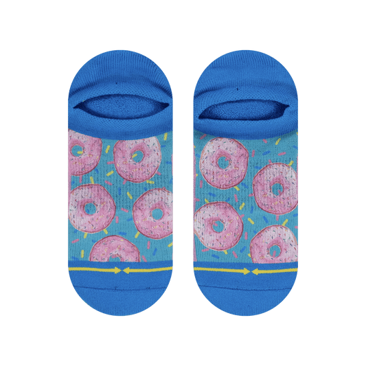 Donut Worry No Show Sock With Art By Hanna Minck