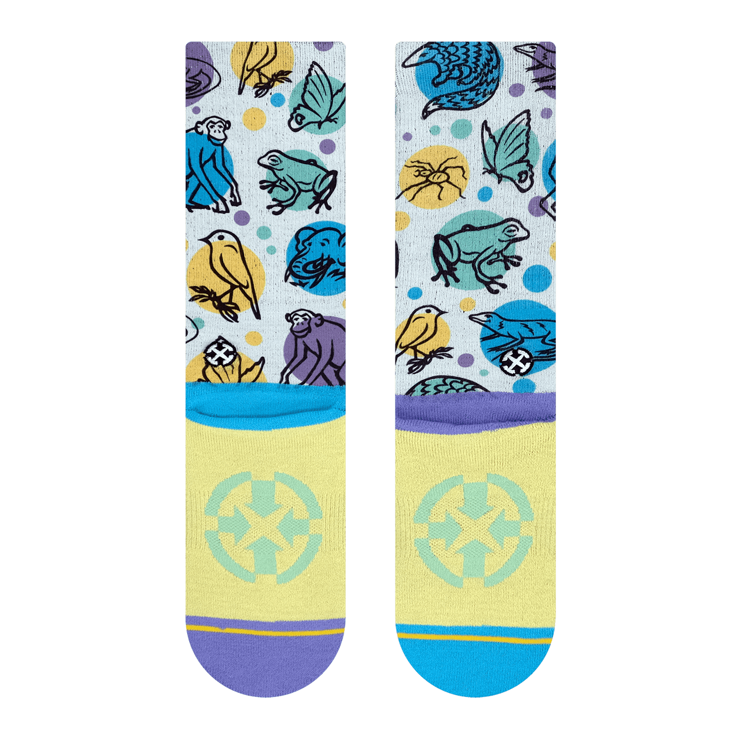 Jane Goodall Endangered Species Crew Socks with the Jane Goodall Institute