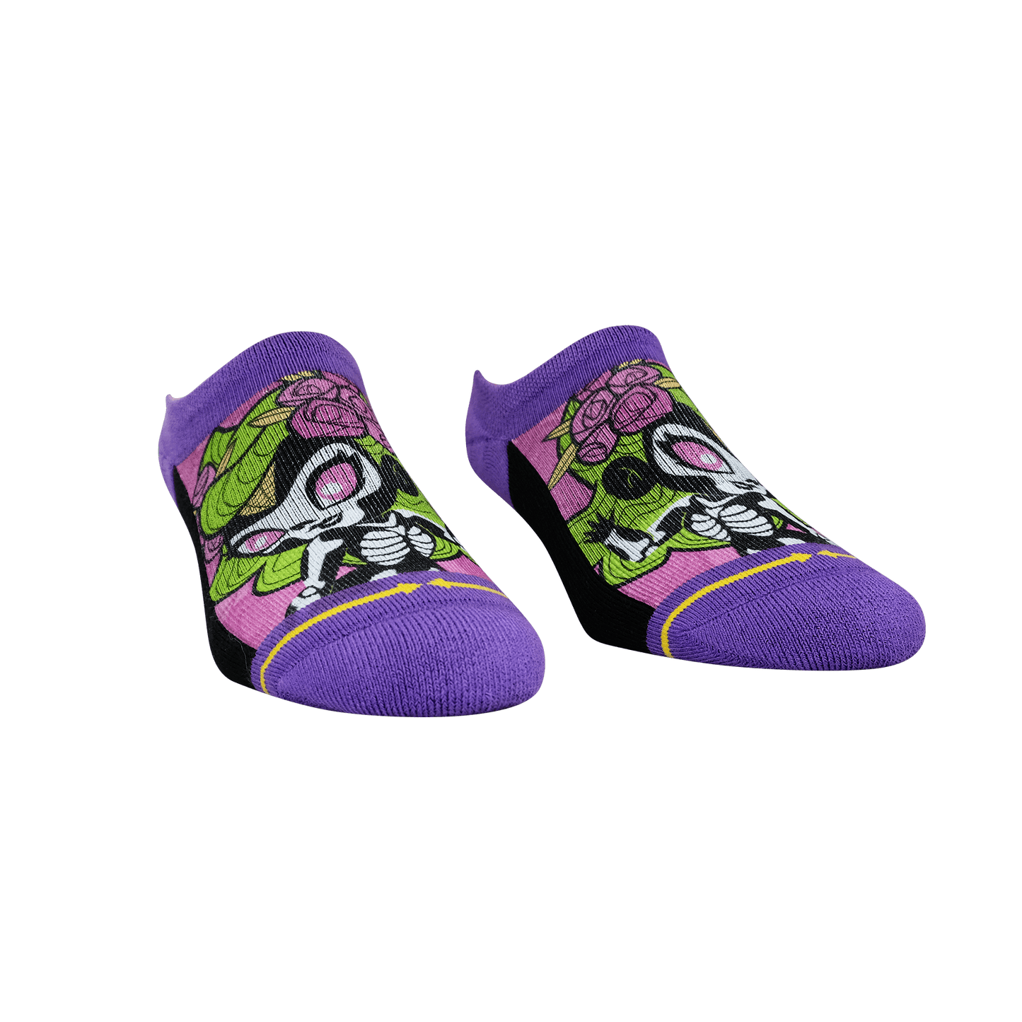 Doll of the Dead No Show Sock With Art By Belle Dee