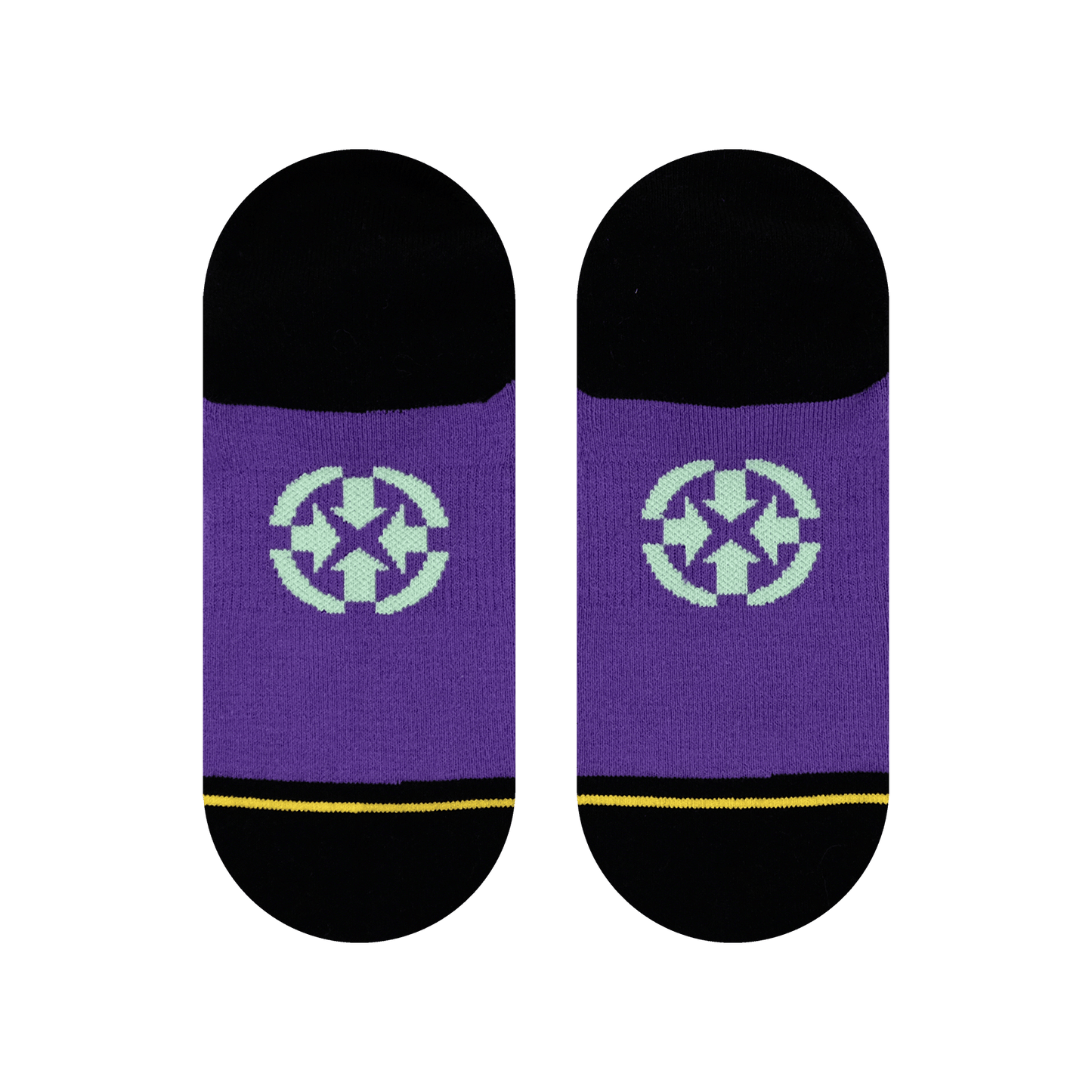 Double Trouble Kitty No Show Socks With Art By Dirk Vermin