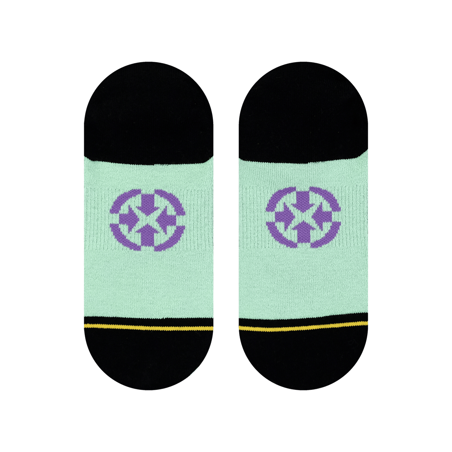 Double Trouble Mummy No Show Socks With Art By Dirk Vermin