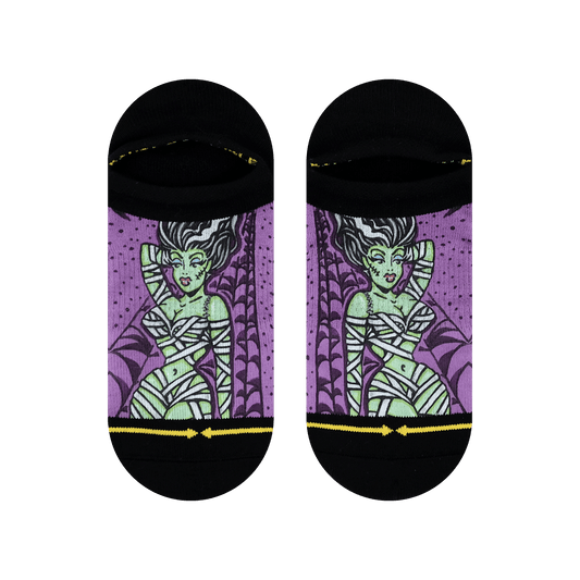 Double Trouble Mummy No Show Socks With Art By Dirk Vermin