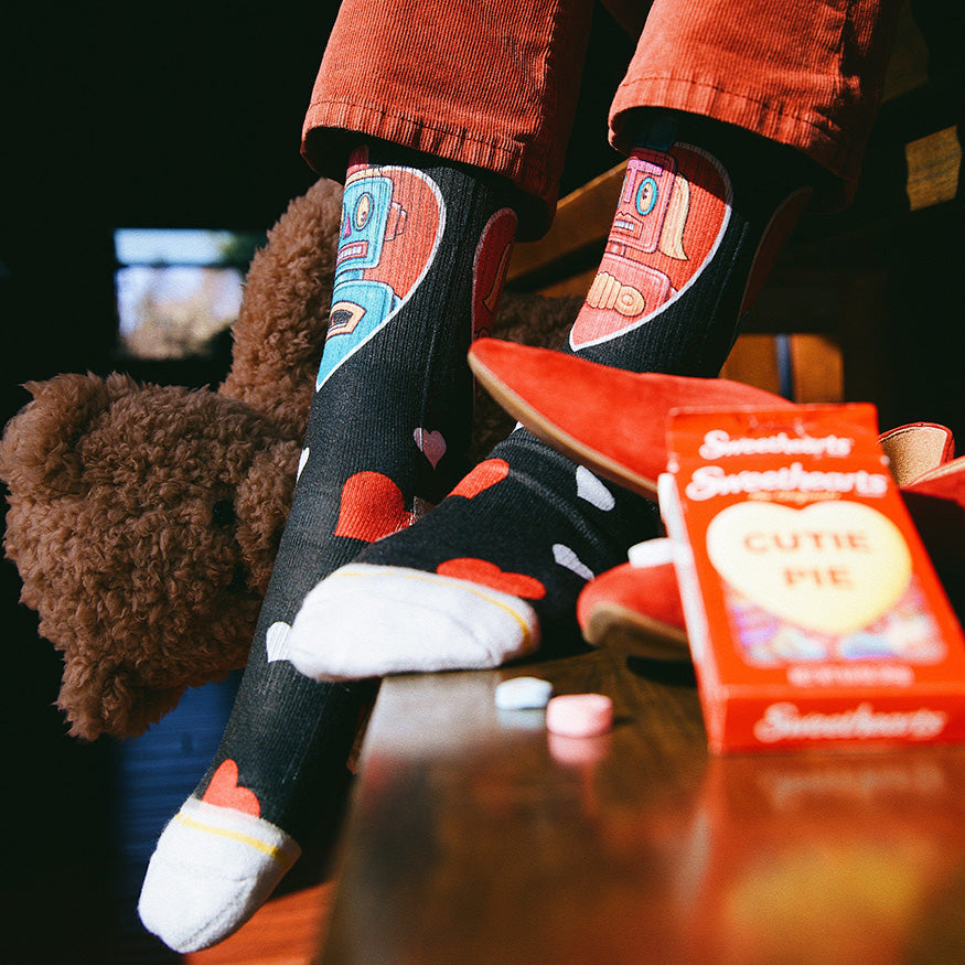 Dirk Hays Computer Love Crew Socks