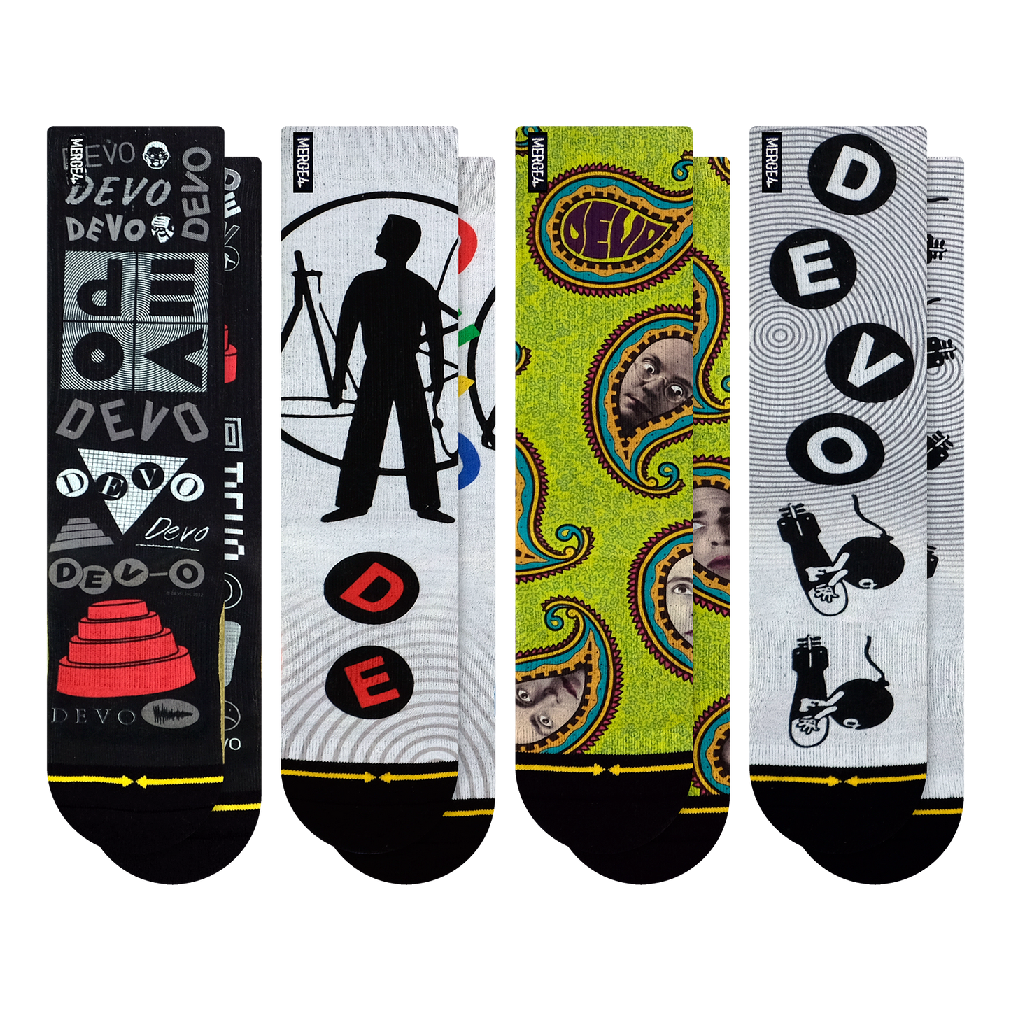 DEVO Crew Socks 4-Pack