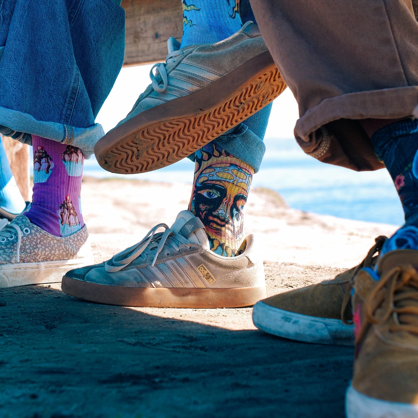 Sublime Sun Blue Youth Crew Socks