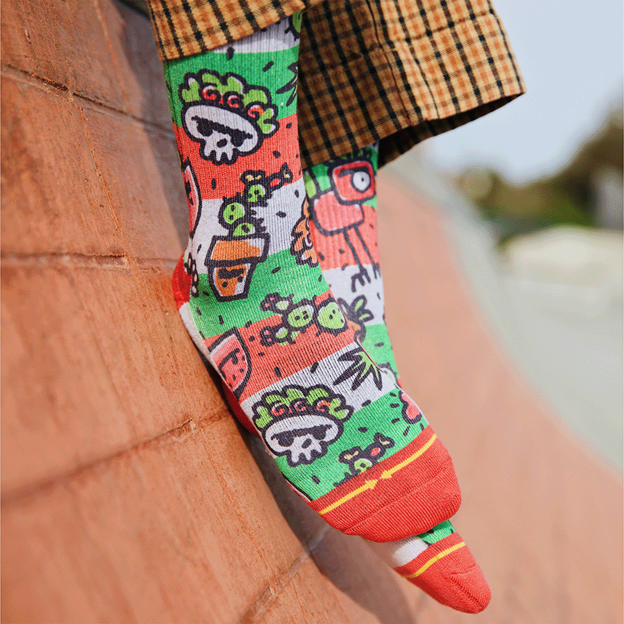 Frida Dreams Crew Socks Art By Walmazan