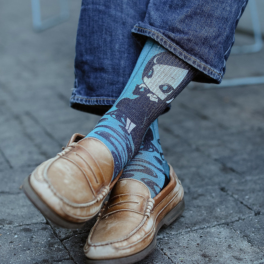 Ryo Taniguchi Girl of the Dark Night Crew Socks