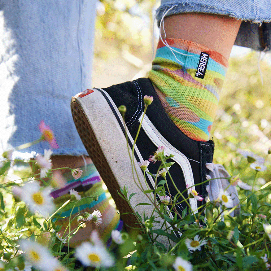 Glory Quarter Crew Socks With Art By Scotty Greathouse