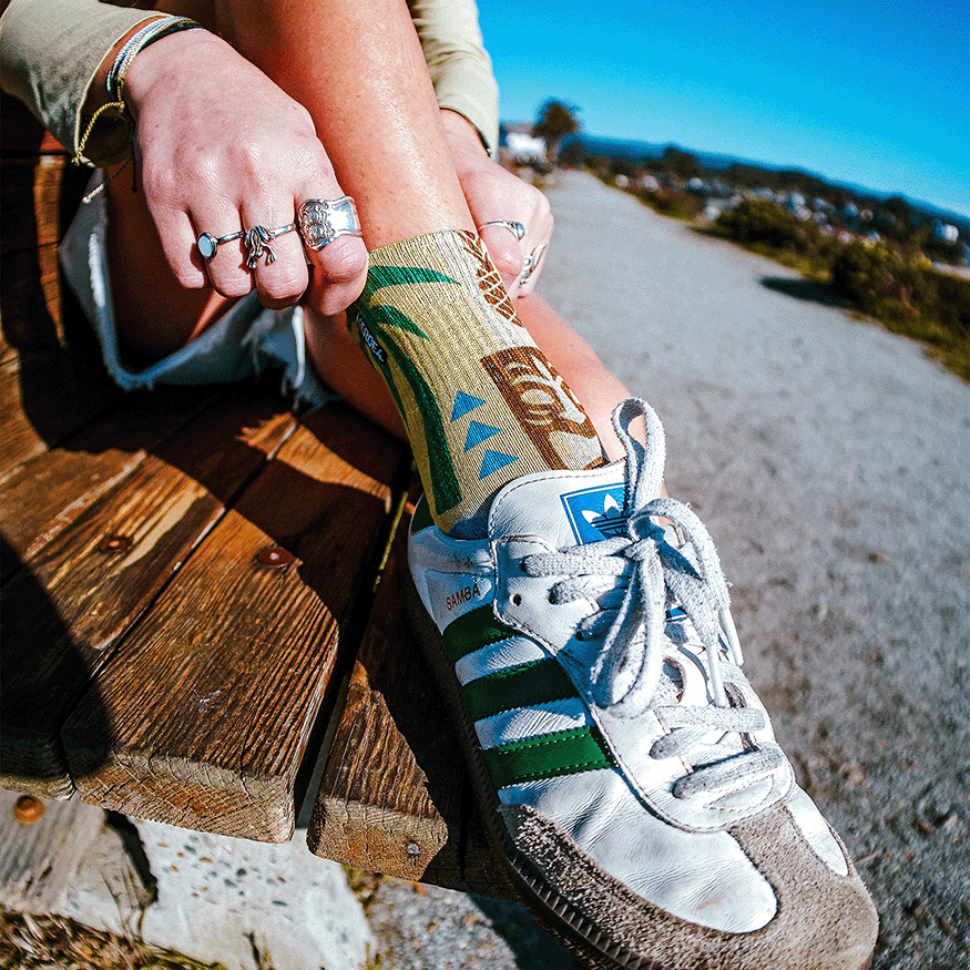 Aloha Kakahiaka Quarter Crew Socks By MERGE4