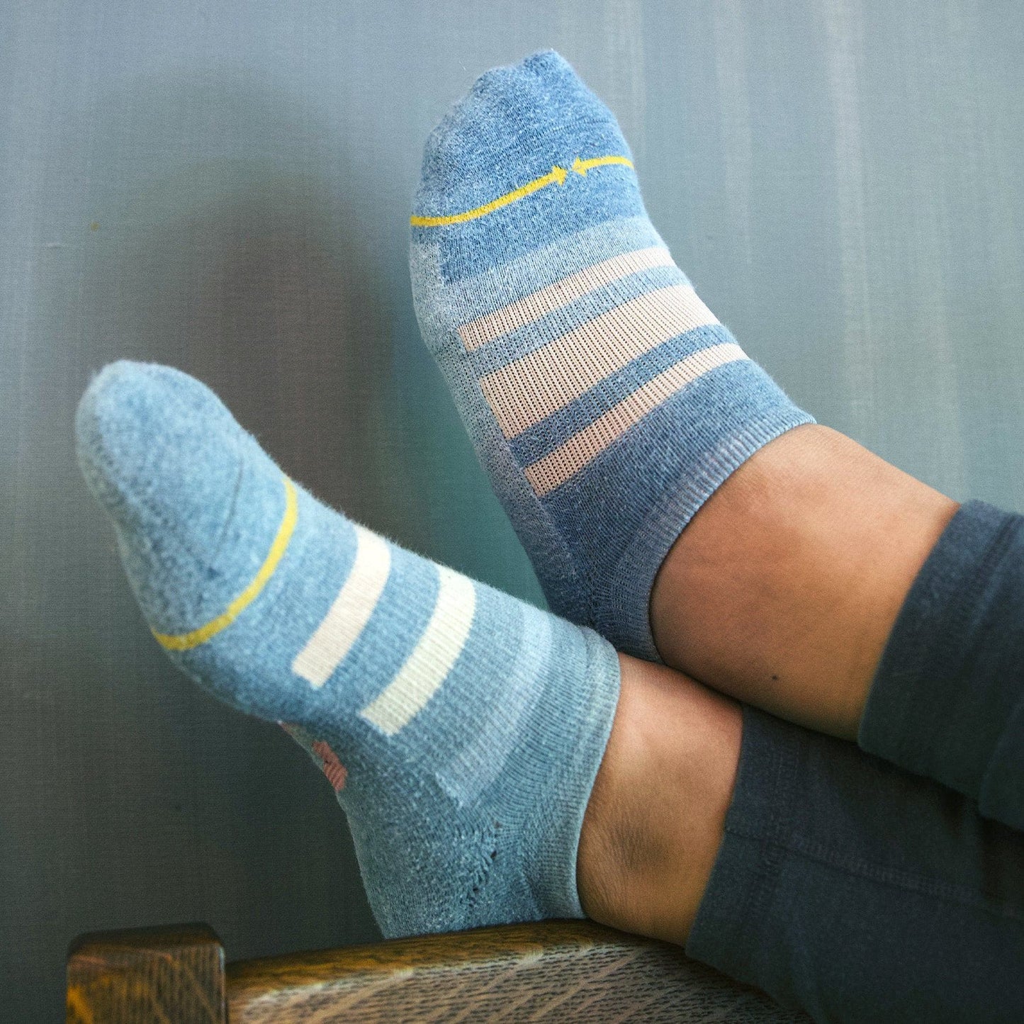 Midnight Orchid Plant-Based Dye No Show Socks