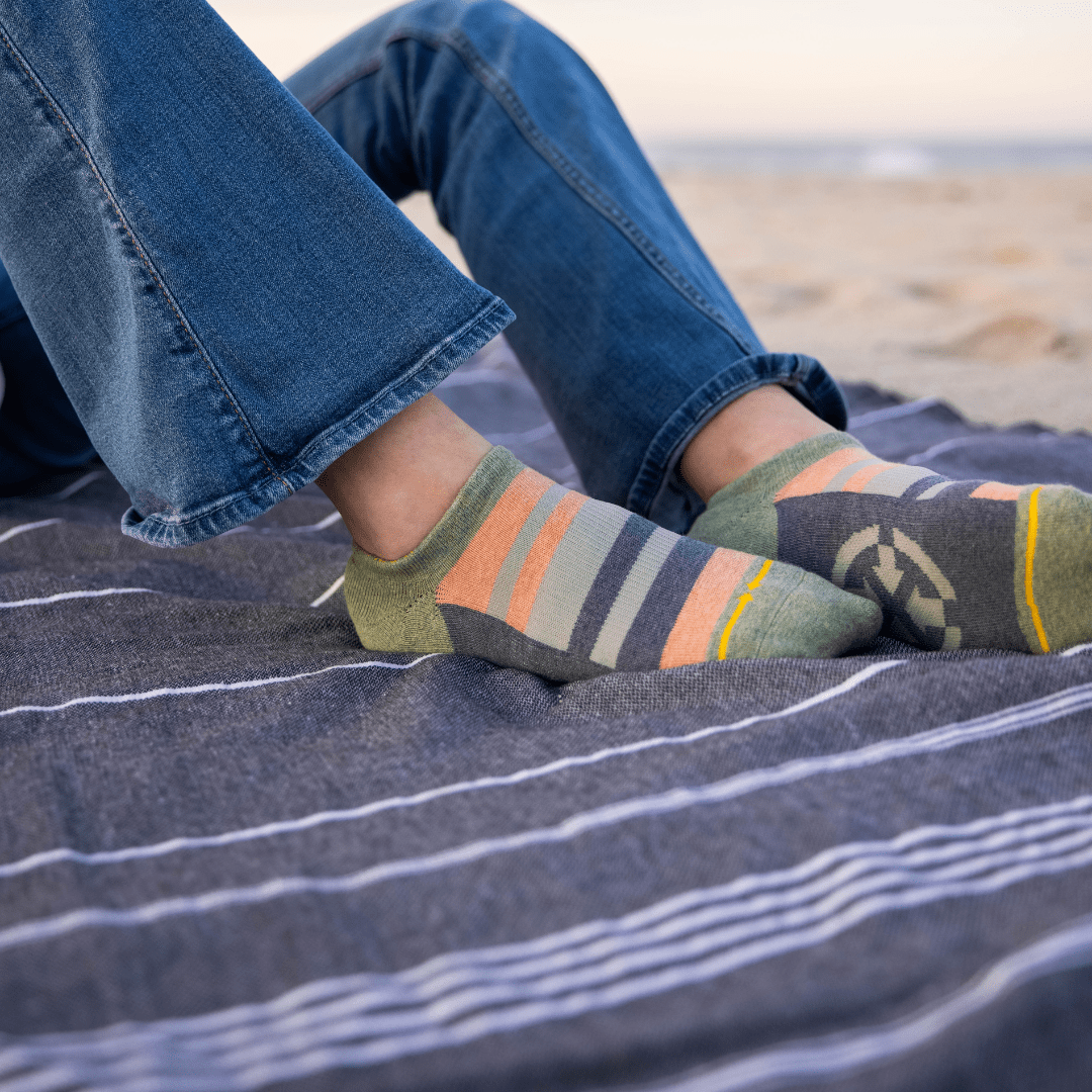 Morning Citrus Plant-Based Dye No Show Socks
