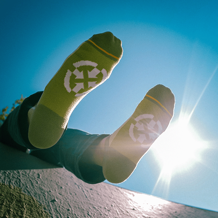 Olive Organic Cotton No Show Socks