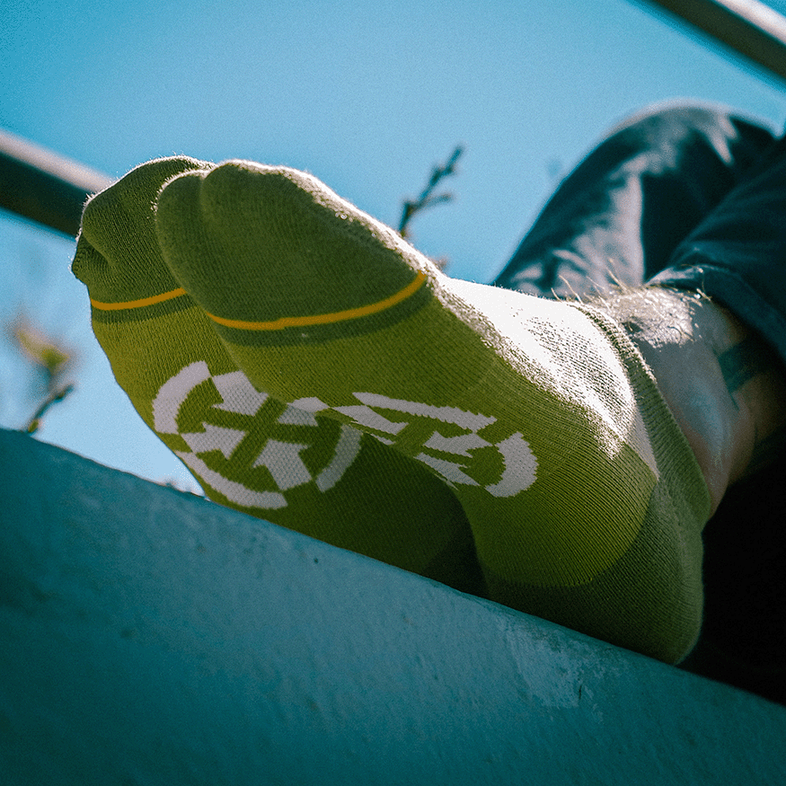 Olive Organic Cotton No Show Socks