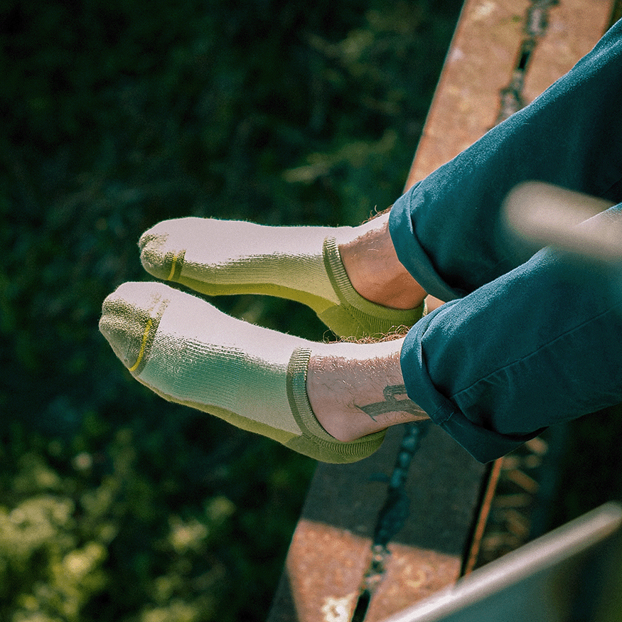 Olive Organic Cotton No Show Socks