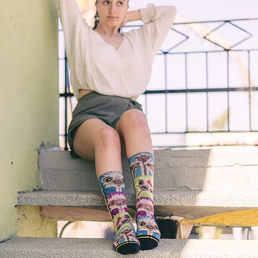 Lee Keller Ostrich Crew Socks