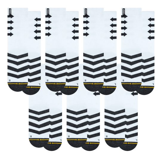 Performance White Crew Sock 7-Pack