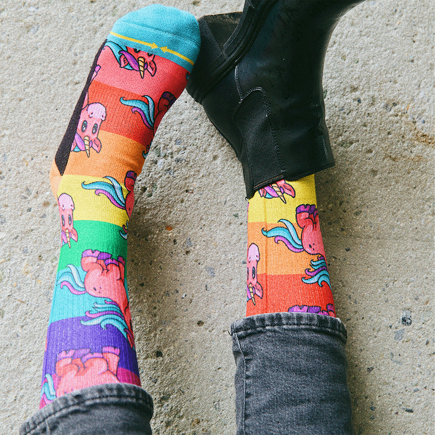 Pride Unicorn Crew Socks