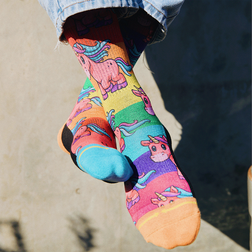 Pride Unicorn Crew Socks