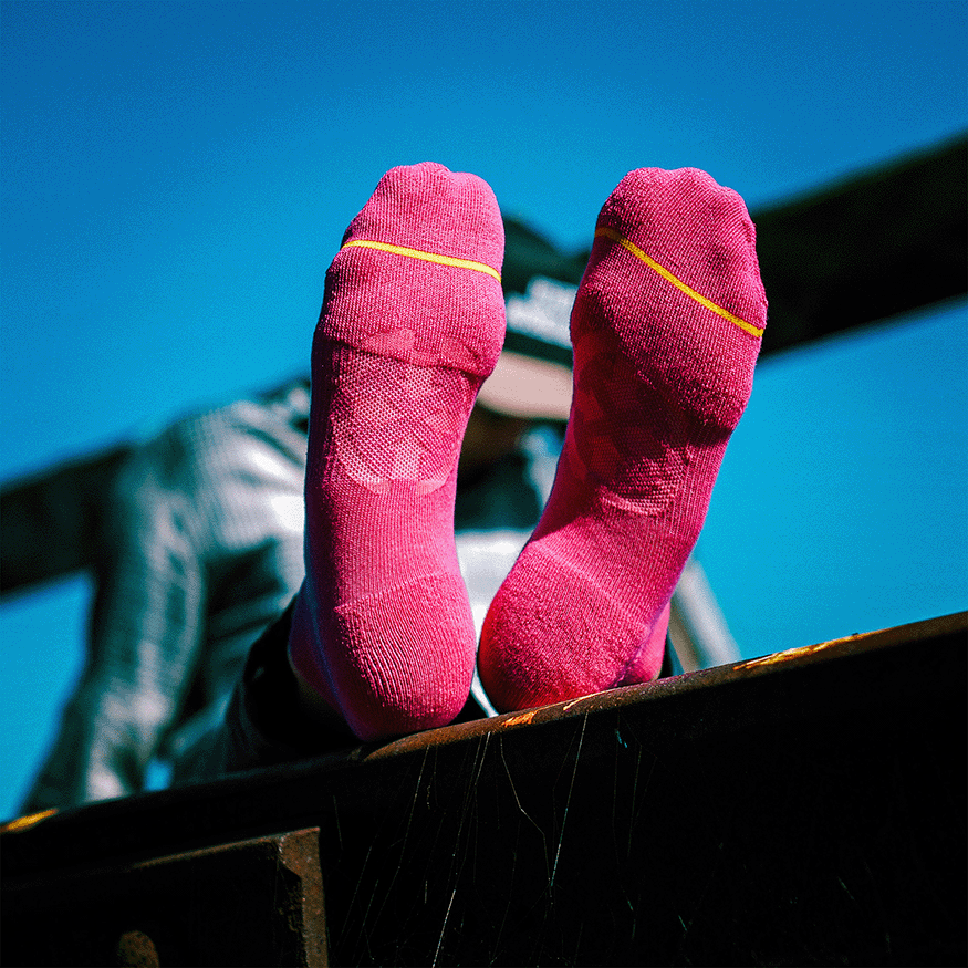 REPREVE® Berry No Show Socks