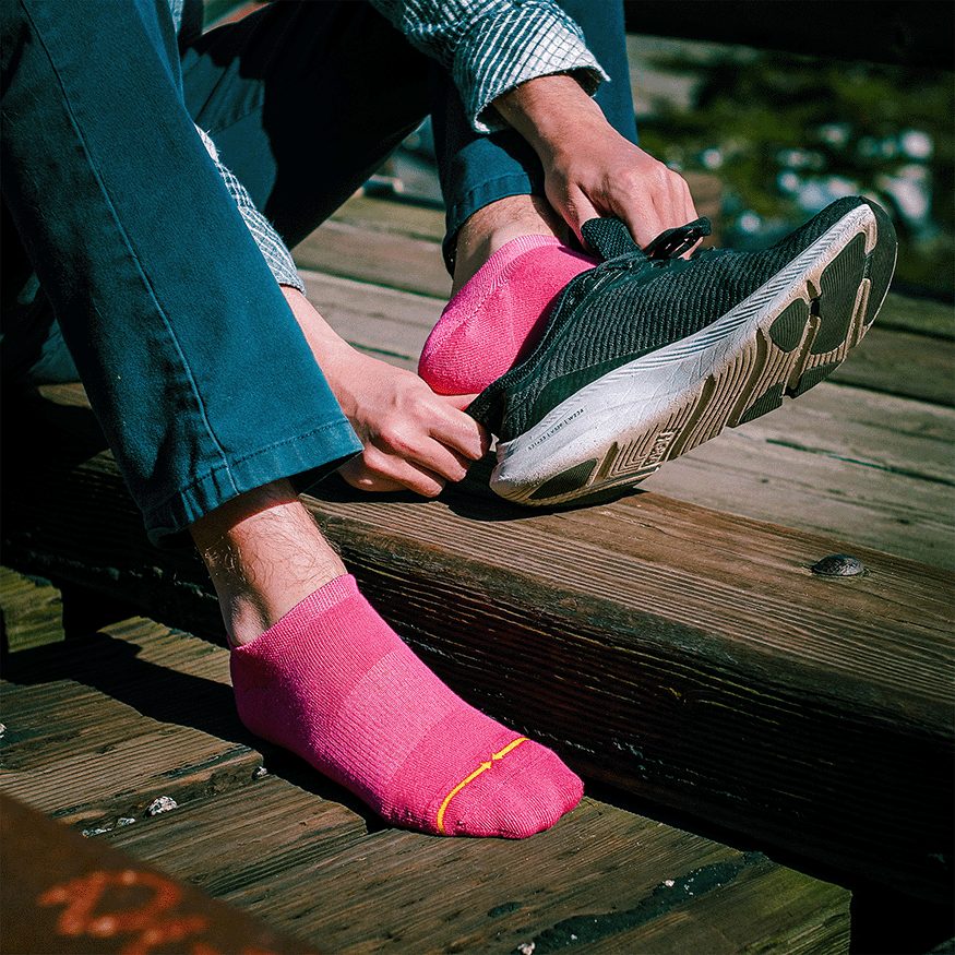 REPREVE® Berry No Show Socks