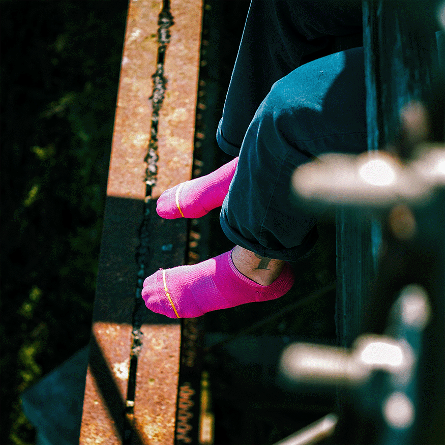 REPREVE® Berry No Show Socks