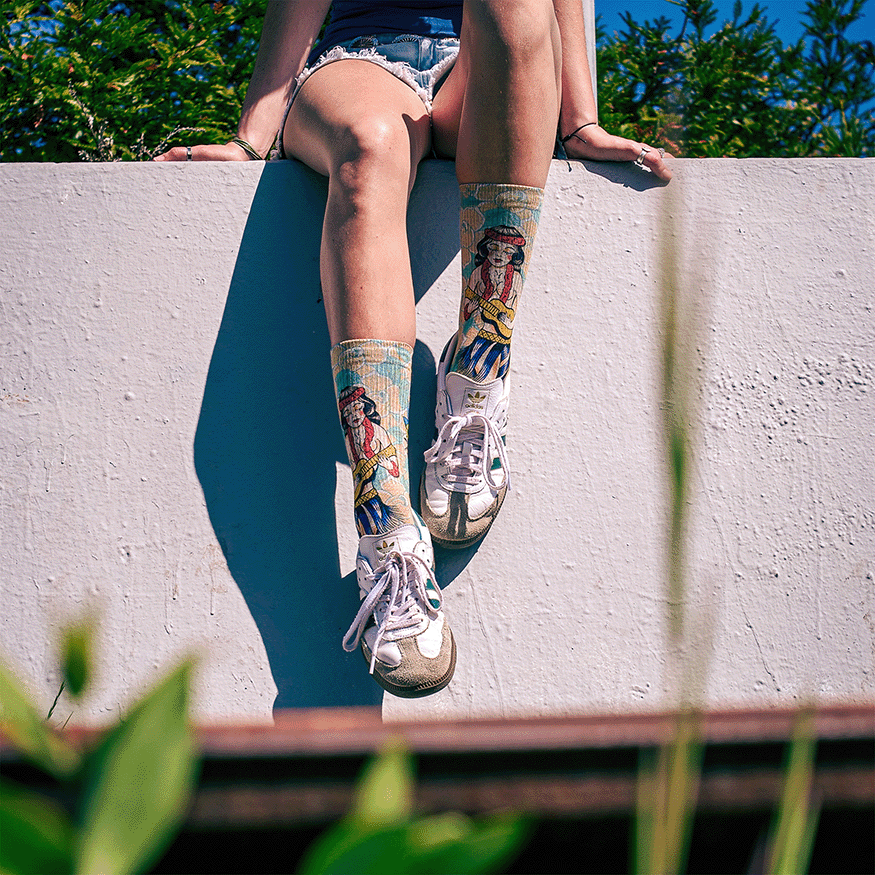 Richard Kirby Hula Crew Socks
