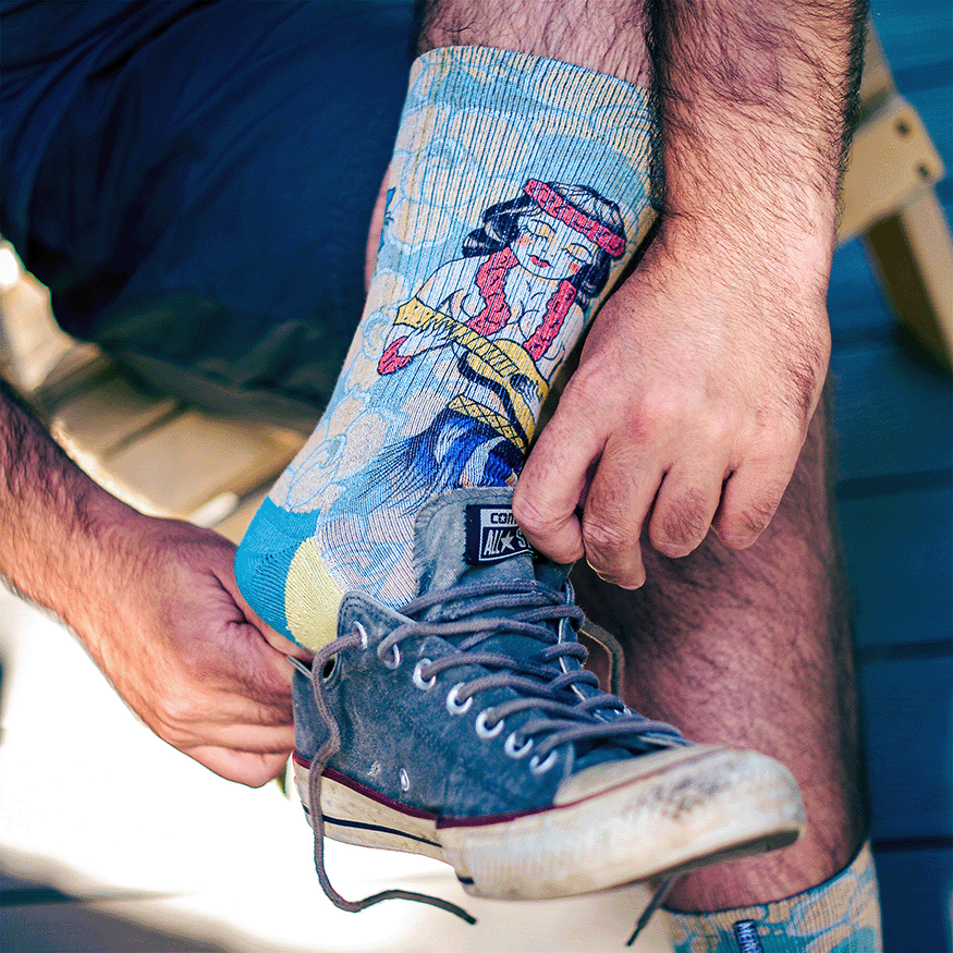 Richard Kirby Hula Crew Socks