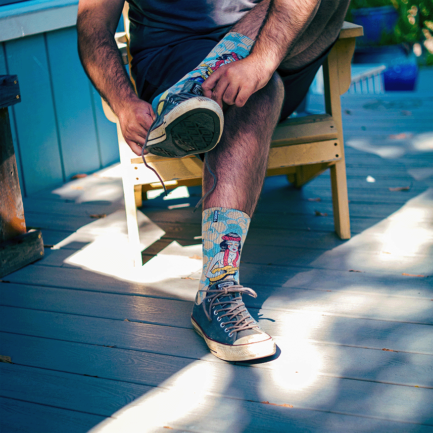 Richard Kirby Hula Crew Socks