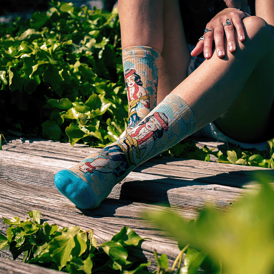 Richard Kirby Hula Crew Socks
