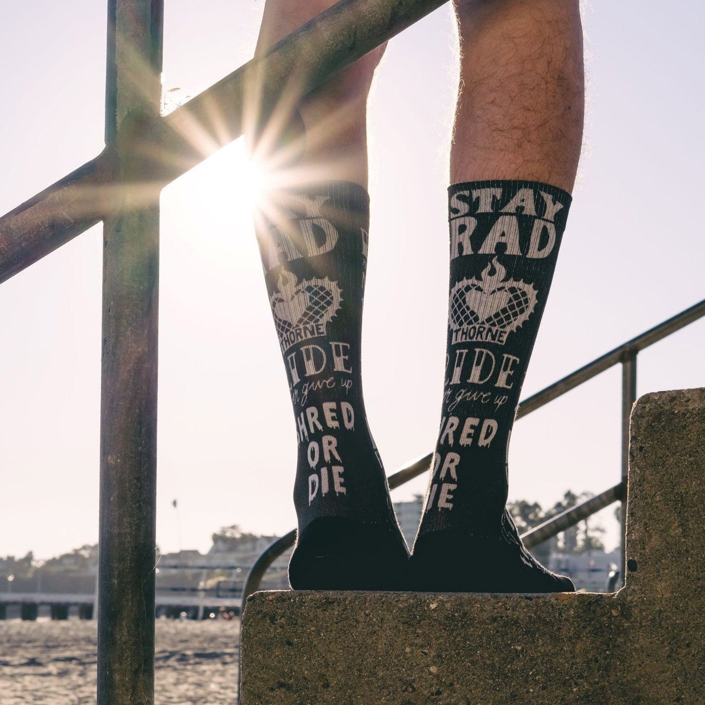 Rick Thorne Stay Rad Mid Length Socks