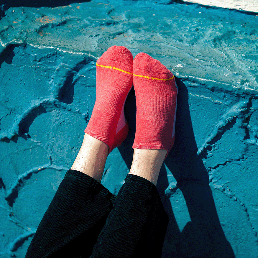 Rose Organic Cotton No Show Socks
