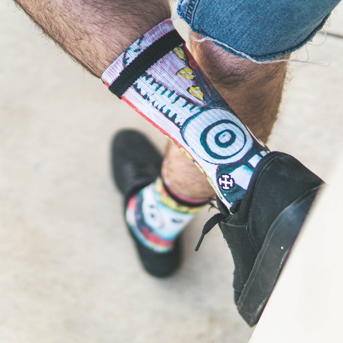 Barney Monster Crew Socks