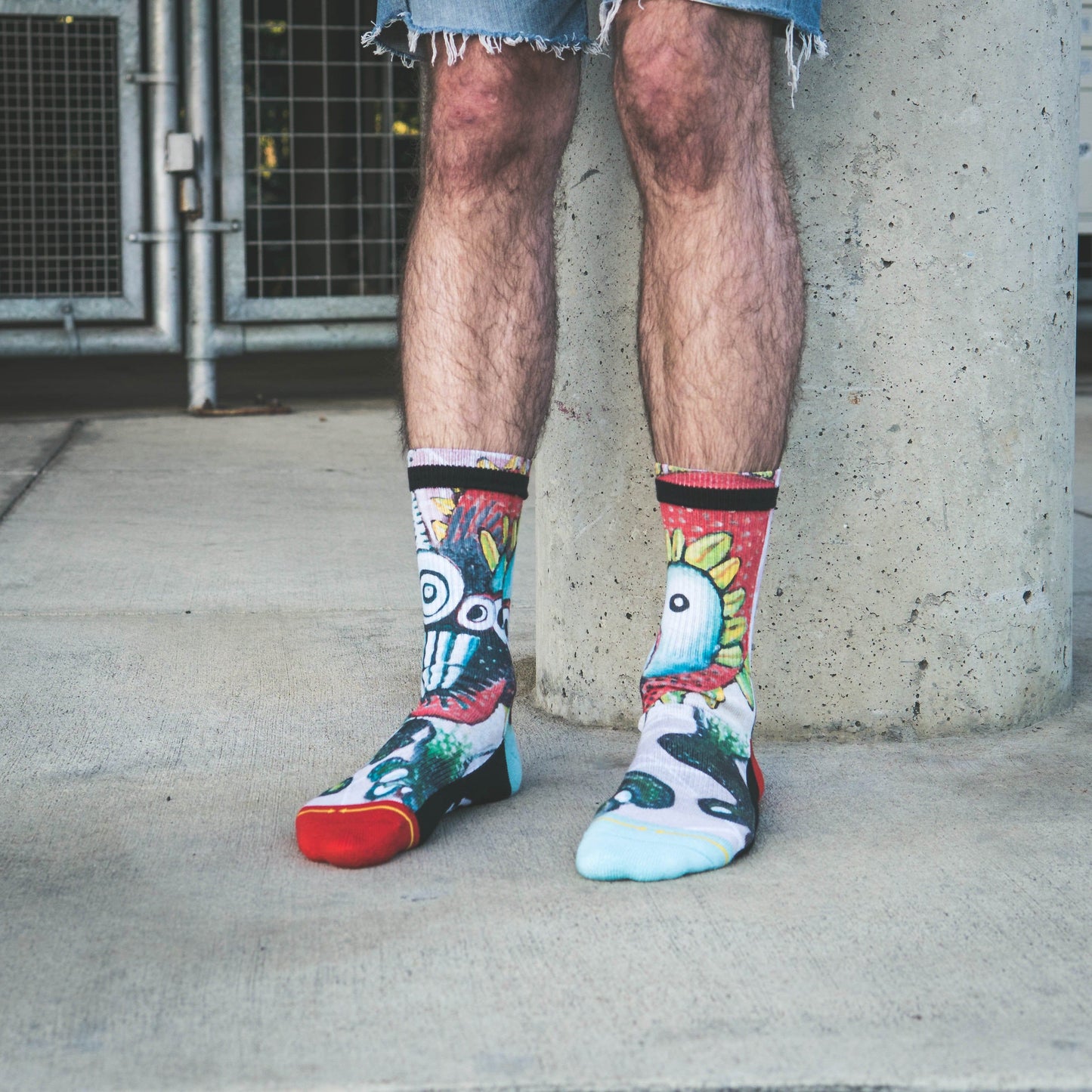 Barney Monster Crew Socks