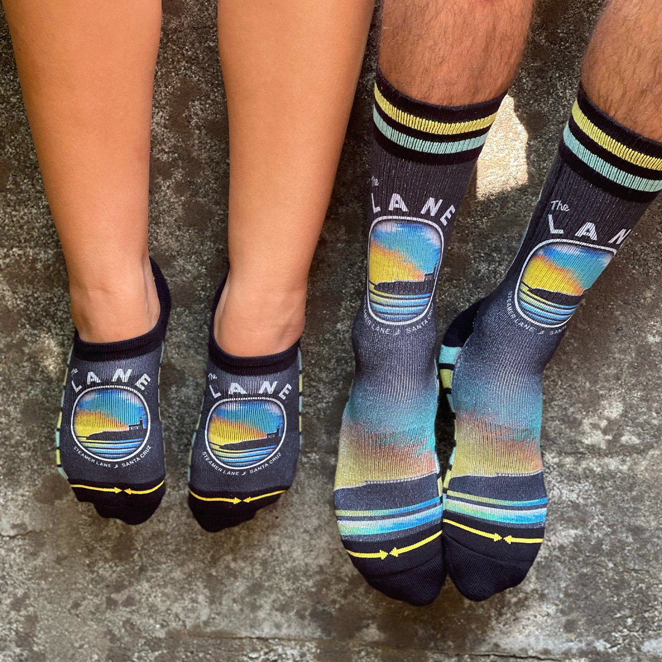 Slidertown The Lane Blue Sky No Show Socks