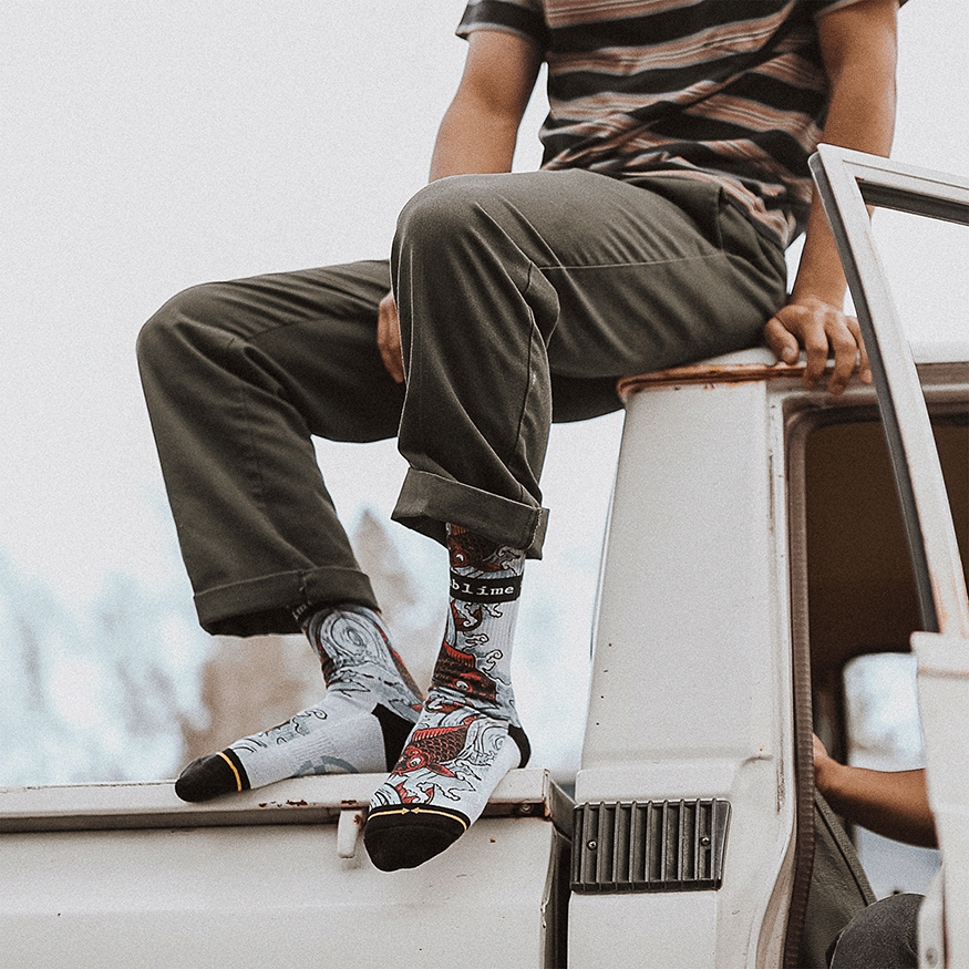 Sublime - Bad Fish Mid-Length Socks by Sublime