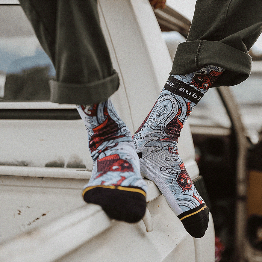 Sublime - Bad Fish Mid-Length Socks by Sublime