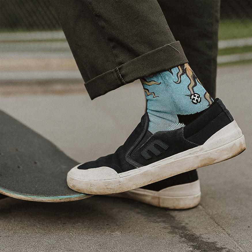 Sublime Blue Sun Album Cover Crew Socks By Sublime
