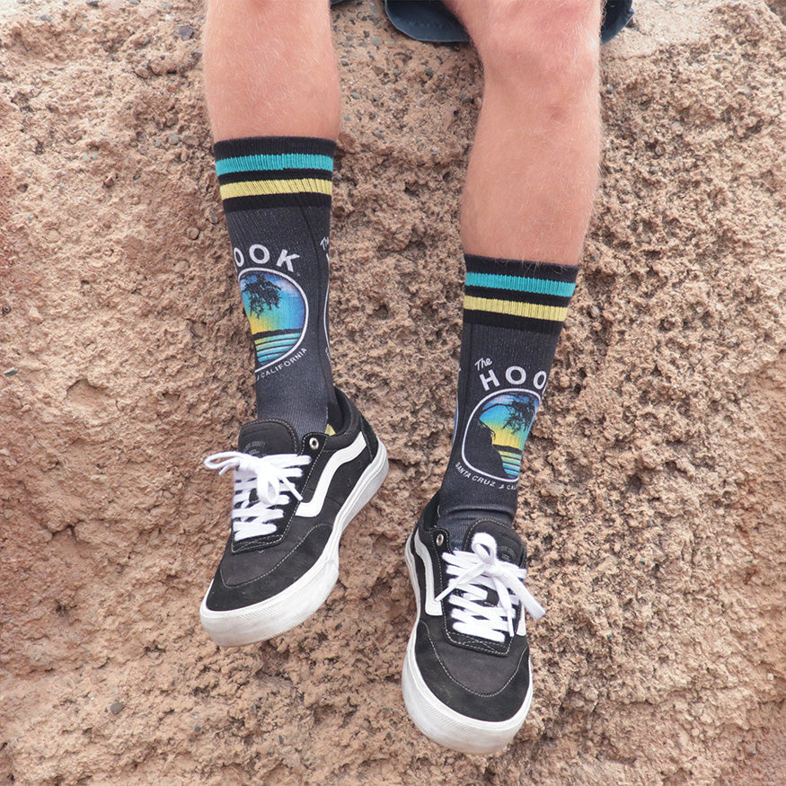Slidertown The Hook Blue Sky Crew Socks
