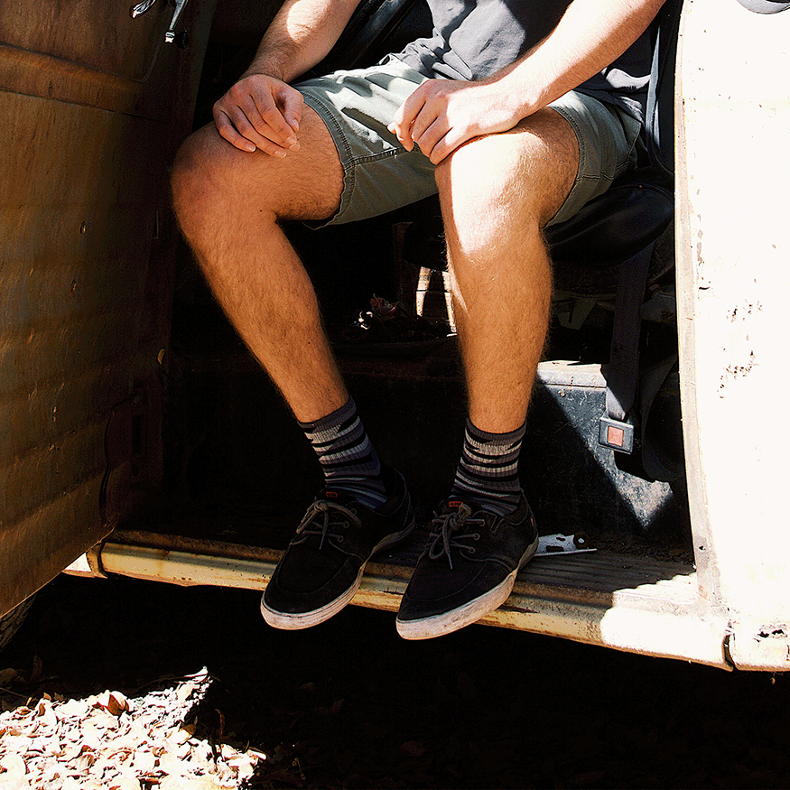 Trekker Quarter Crew Socks Black
