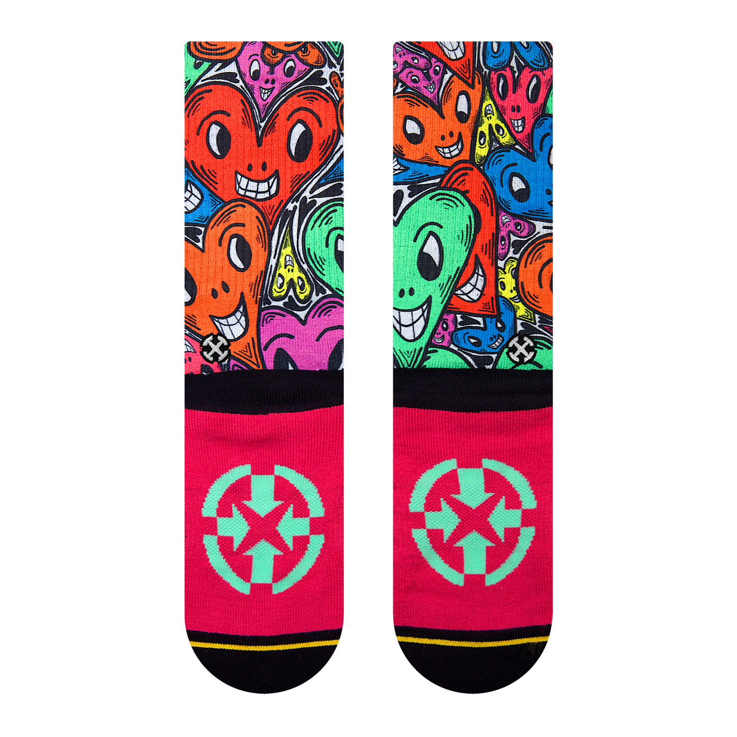 Adam Keely Hearts Crew Socks