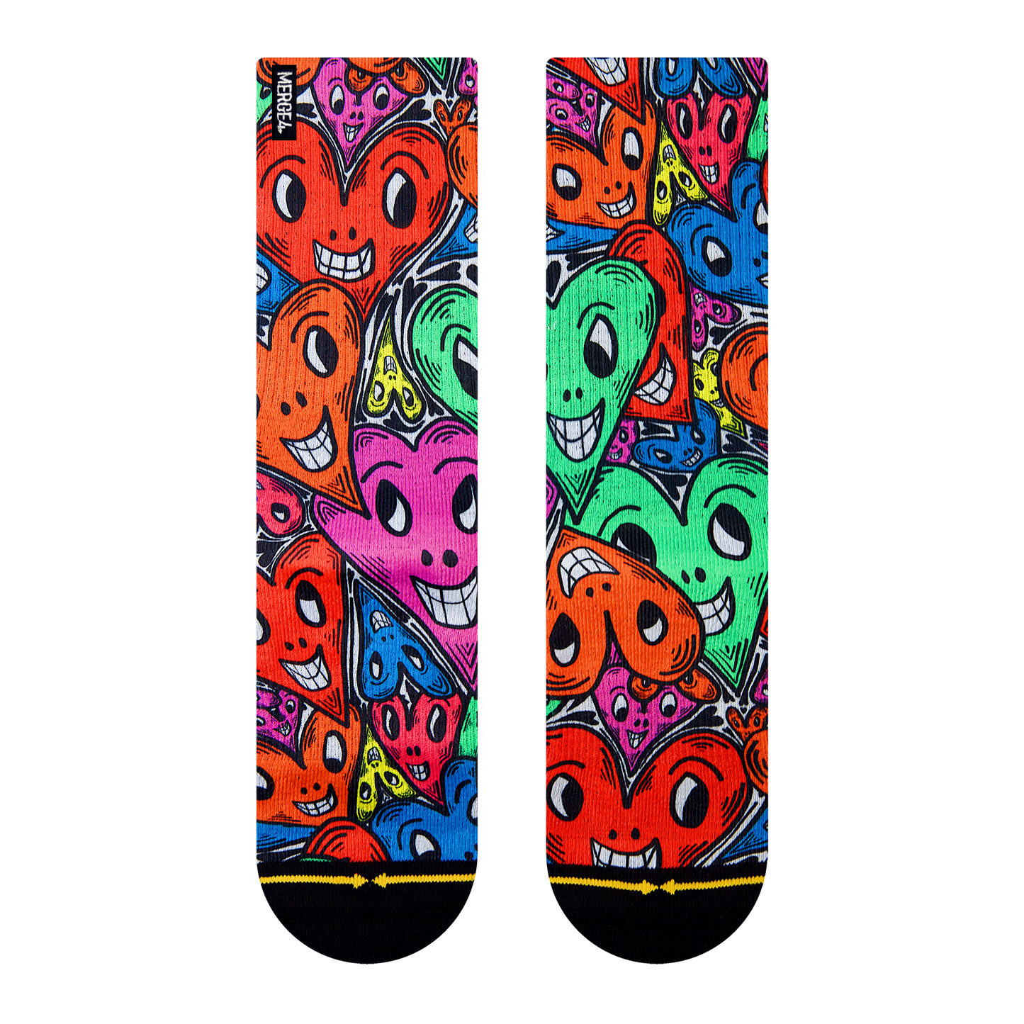 Adam Keely Hearts Crew Socks