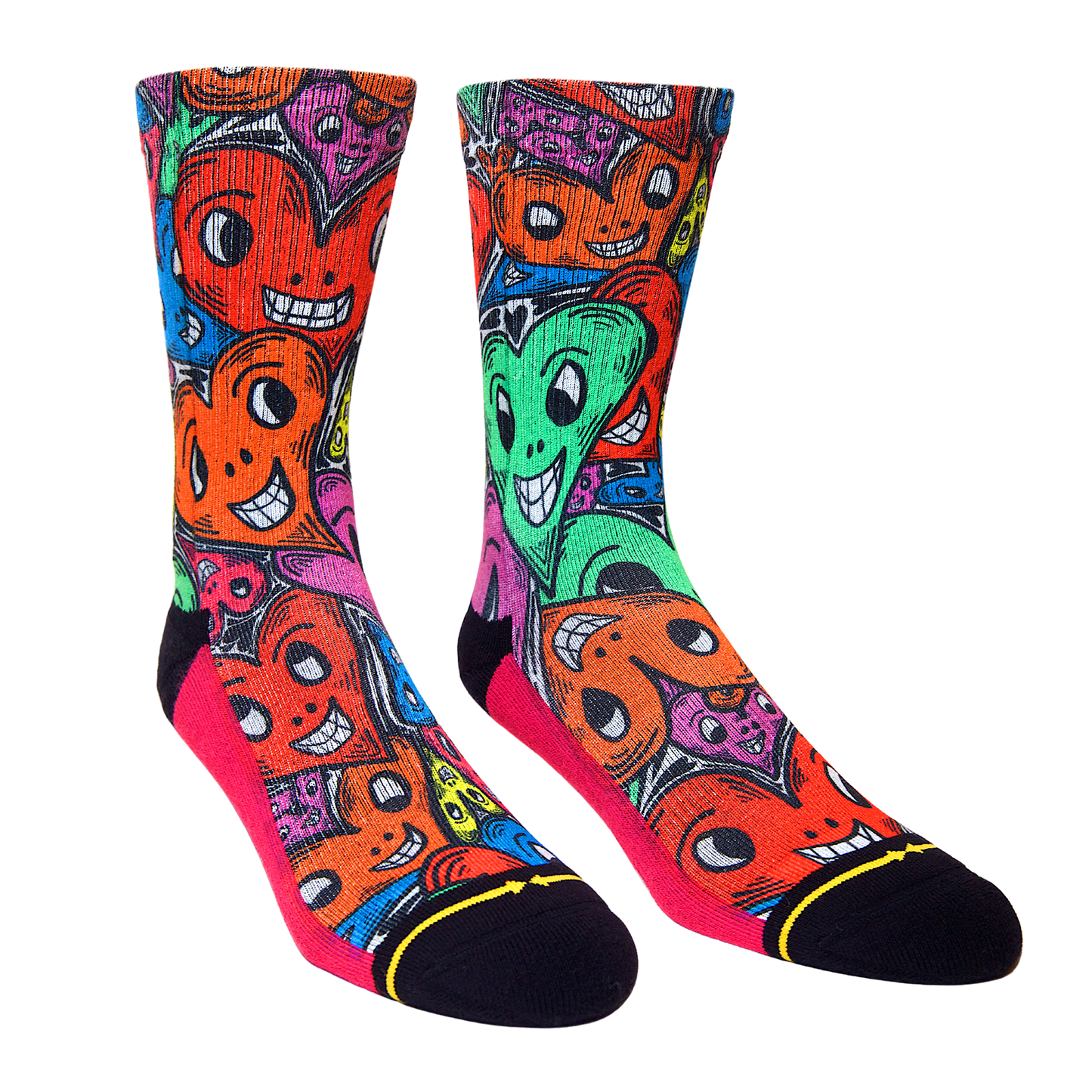 Adam Keely Hearts Crew Socks