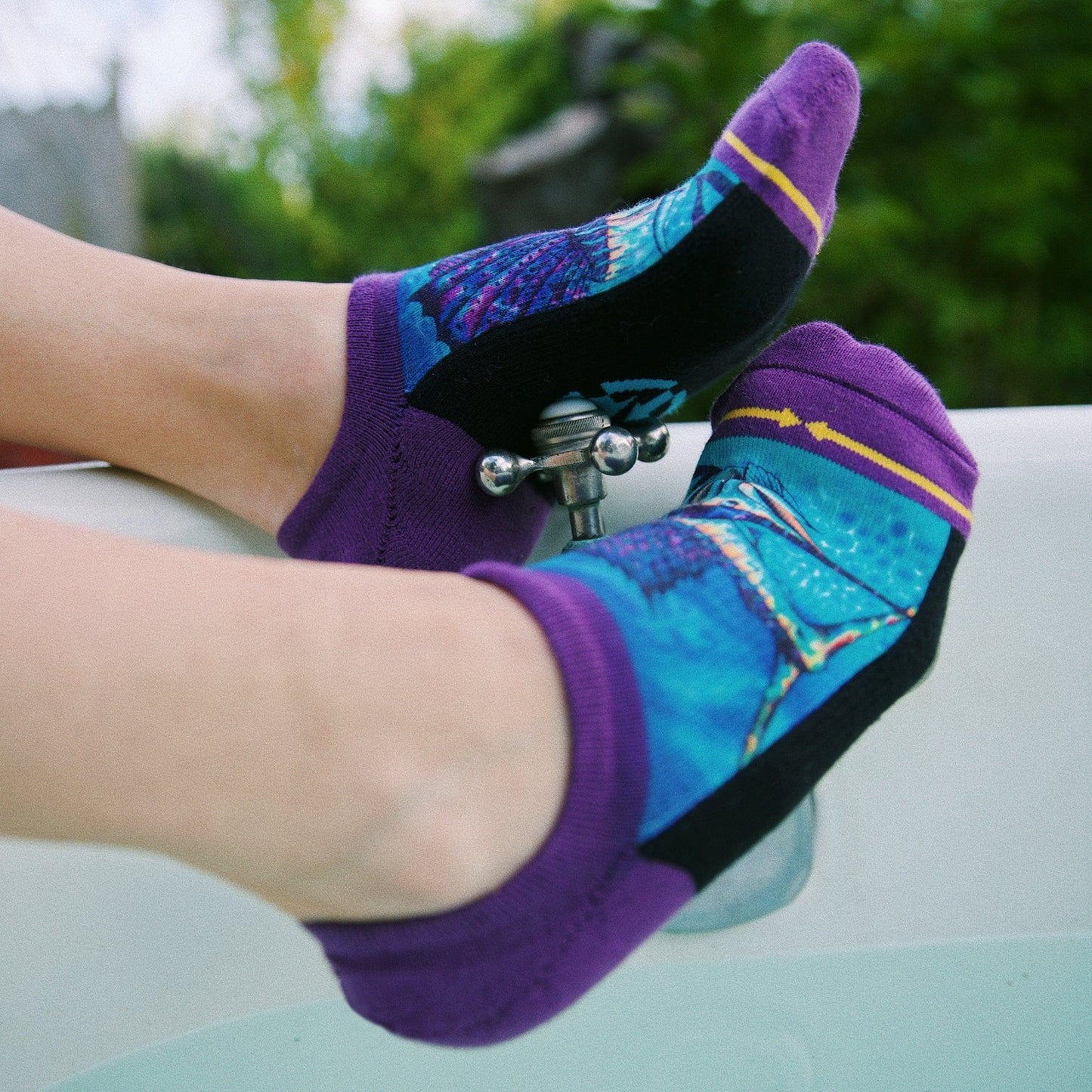 Sail Fish No Show Socks With Art By Daniel Jean Baptiste